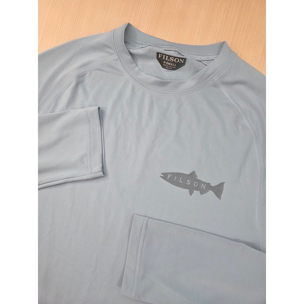 Filson Long Sleeve Barrier T-Shirt Size XS Graphic Performance Quick Dry Fishing
